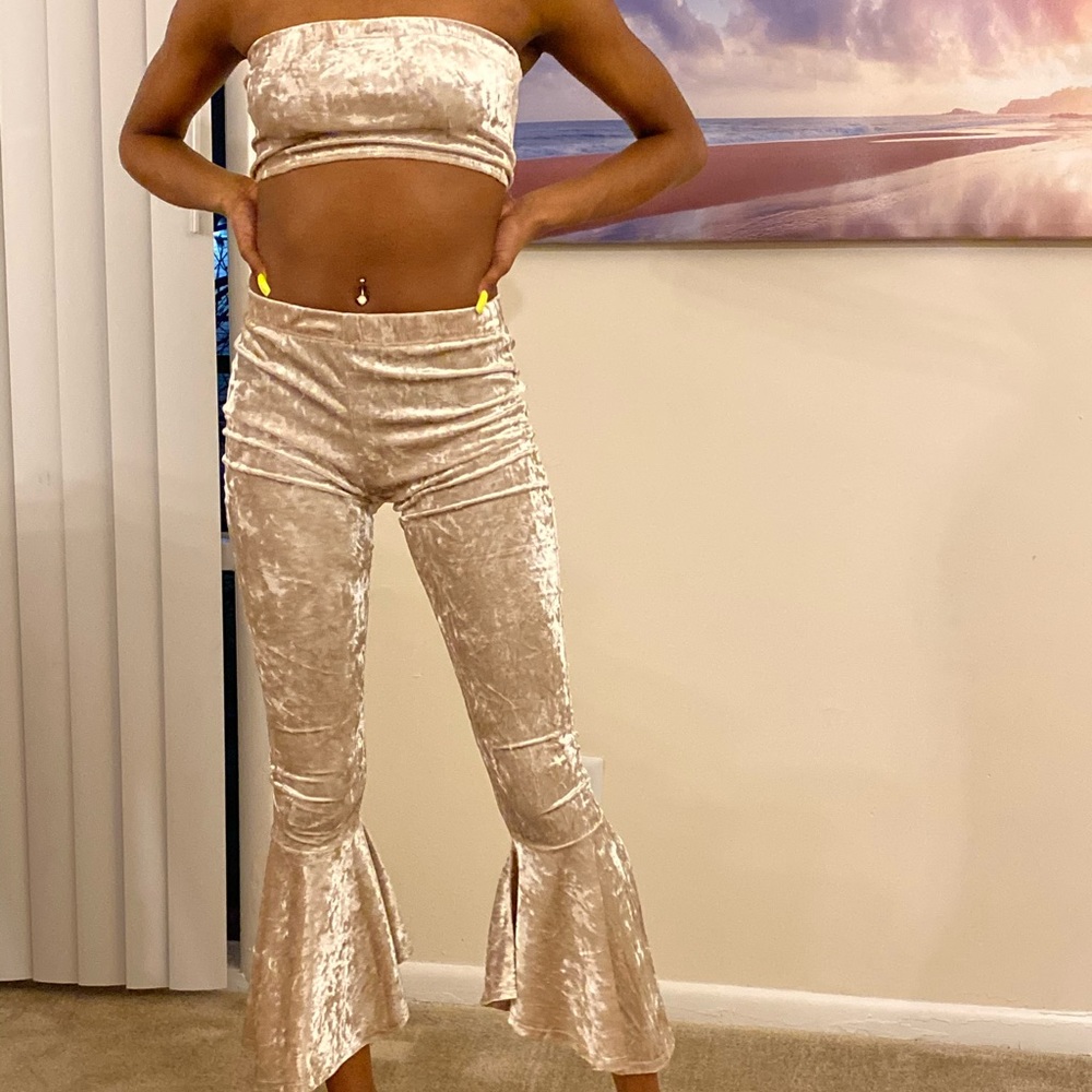 FN Velvet Flare Pant Set